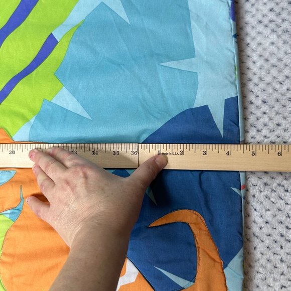 Jurassic World Save Our Dinos Bedding Comforter Blue Green Toddler Bed Blanket - Picture 10 of 11